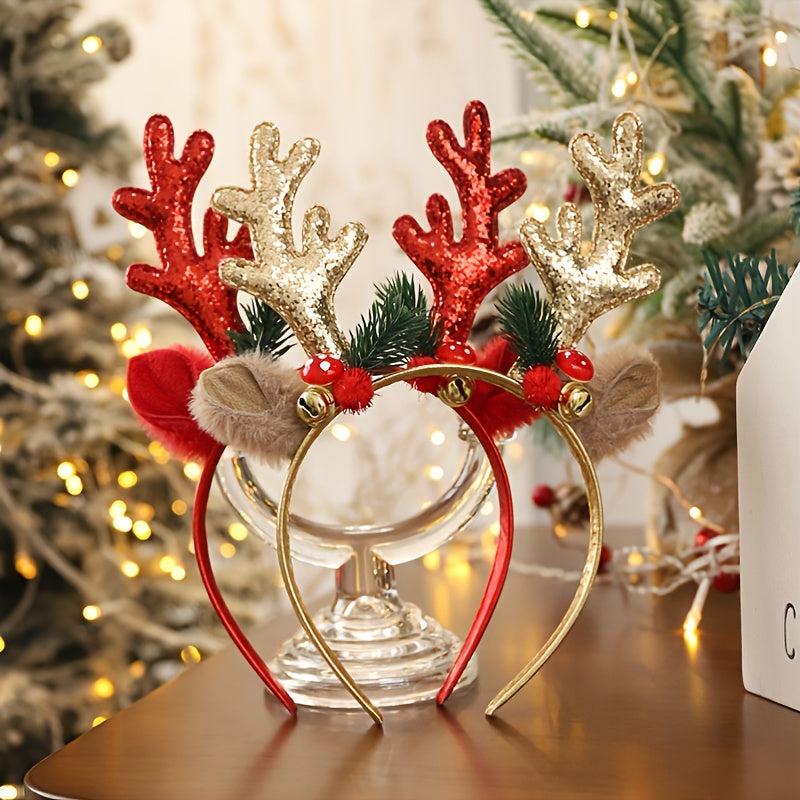 Christmas Antlers Headband Xmas Hair Accessories Gift
