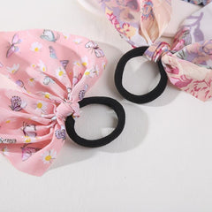 4pcs Women's Streamer Elastic Hair Rope Hair Accessories