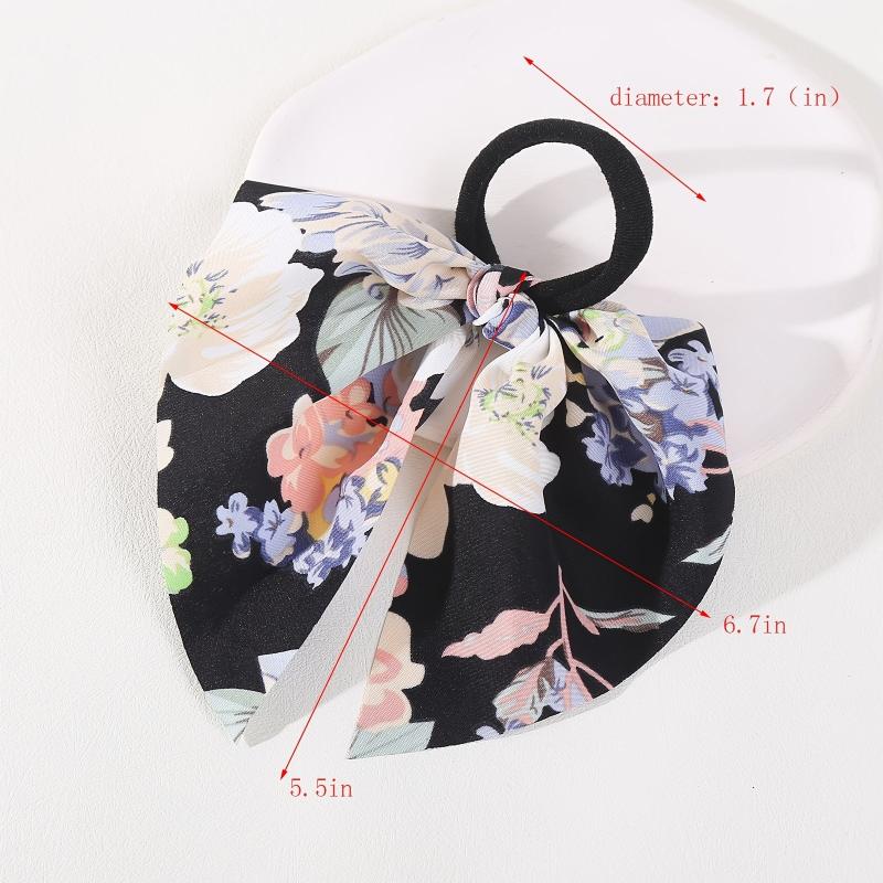 4pcs Women's Streamer Elastic Hair Rope Hair Accessories