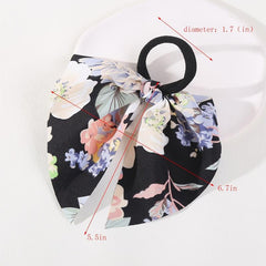 4pcs Women's Streamer Elastic Hair Rope Hair Accessories