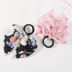 4pcs Women's Streamer Elastic Hair Rope Hair Accessories