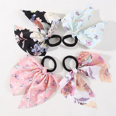 4pcs Women's Streamer Elastic Hair Rope Hair Accessories