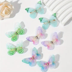 8pcs Butterfly Barrettes Vintage Hair Clip Accessories