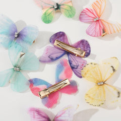 8pcs Butterfly Barrettes Vintage Hair Clip Accessories