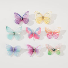 8pcs Butterfly Barrettes Vintage Hair Clip Accessories