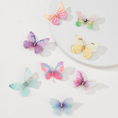 8pcs Butterfly Barrettes Vintage Hair Clip Accessories