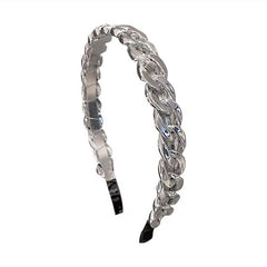 Resin Chain Hairband for Women Twisted Hair Chain Headband