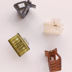 Acrylic Hair Clips For Thick & Thin Hair, Non-slip Square Hair Claw Clips