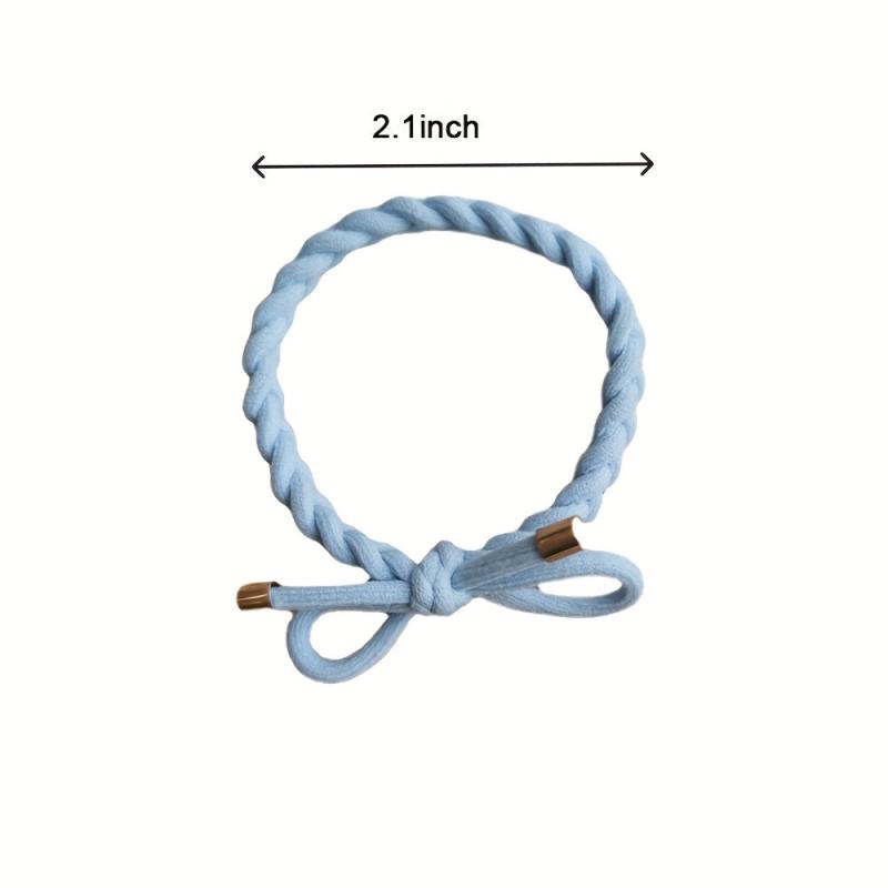 5Pcs High Stretch Hair Tie Elastic Brim Bundle Hair Rope