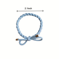5Pcs High Stretch Hair Tie Elastic Brim Bundle Hair Rope