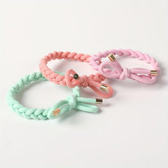 5Pcs High Stretch Hair Tie Elastic Brim Bundle Hair Rope