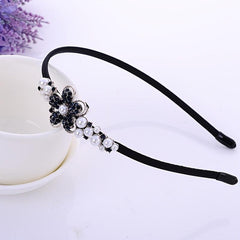 Boho Velvet Crystal Vintage Headband Rhinestone Bow Hair Accessories