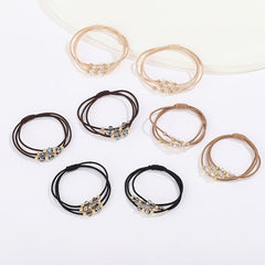 2pcs Bracelet Hair Ties Decorative Ponytail Holders Elastic Hair Bands
