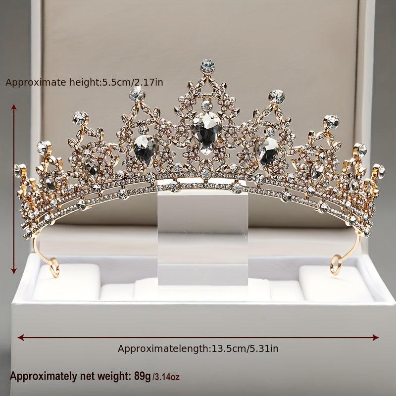 Crystal Rhinestone Wedding Headband Princess Crown Party Hair Accessories