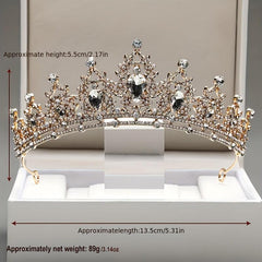 Crystal Rhinestone Wedding Headband Princess Crown Party Hair Accessories