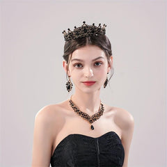 Crystal Rhinestone Wedding Headband Princess Crown Party Hair Accessories