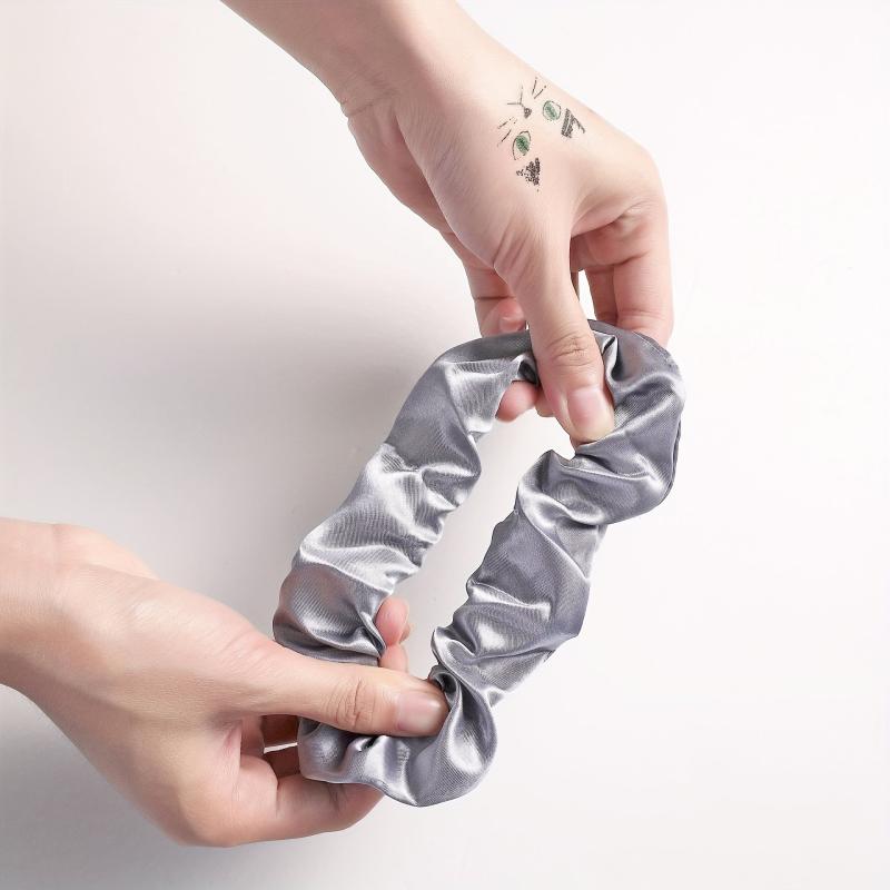 Smooth Hair Rope High Elasticity Scrunchie Vintage Hair Tie