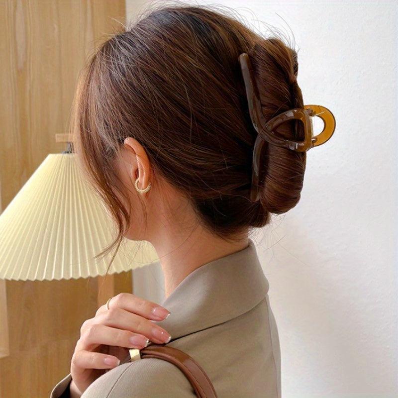 Oversize Hair Claw Clip Resin Non Slip Strong Hold Grip Thick Hair Accessories