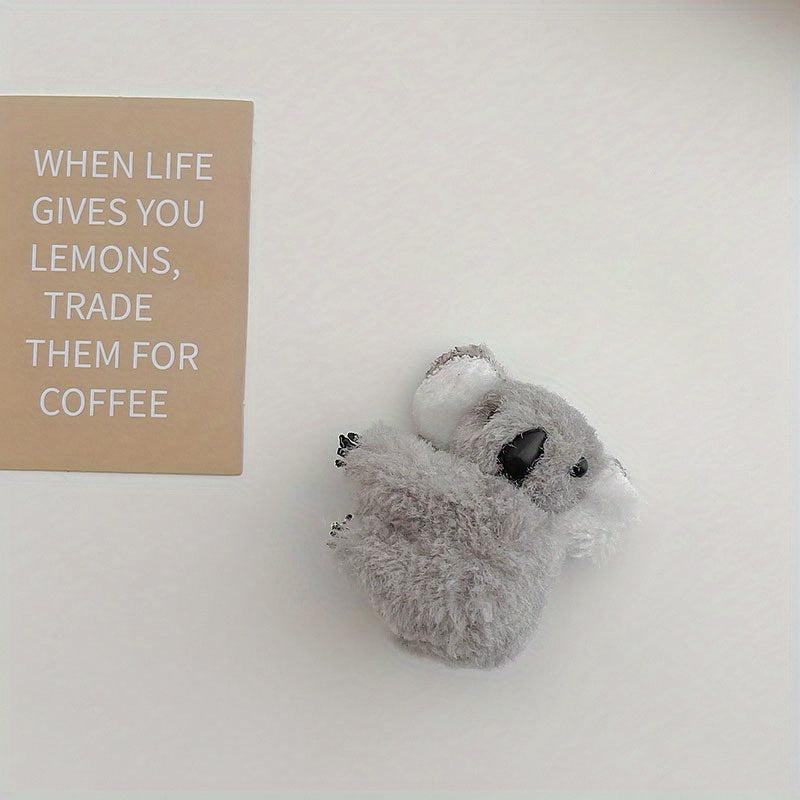 Koala Charm Hair Claw Plush Barrette Animal Hair Jaw Clip