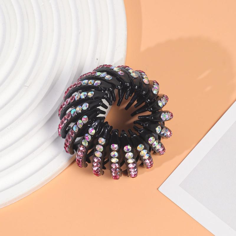Rhinestone Bird Nest Hairpin Ponytail Holder Hair Clip