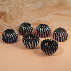 Rhinestone Bird Nest Hairpin Ponytail Holder Hair Clip