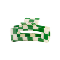Green Hair Clip Barrettes Rectangular Claw Clips For Women