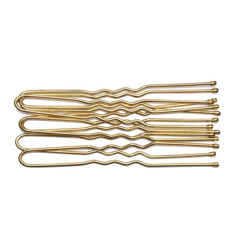 50 Pcs U Shaped Hairpins Metal Barrettes Bridal Hairstyle Tools
