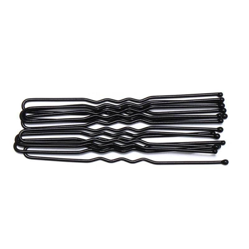 50 Pcs U Shaped Hairpins Metal Barrettes Bridal Hairstyle Tools