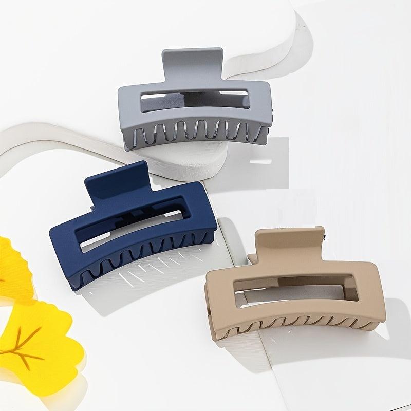 3pcs Matt Pastel Strong Claw Clip Set - Gift For Her - Minimalist