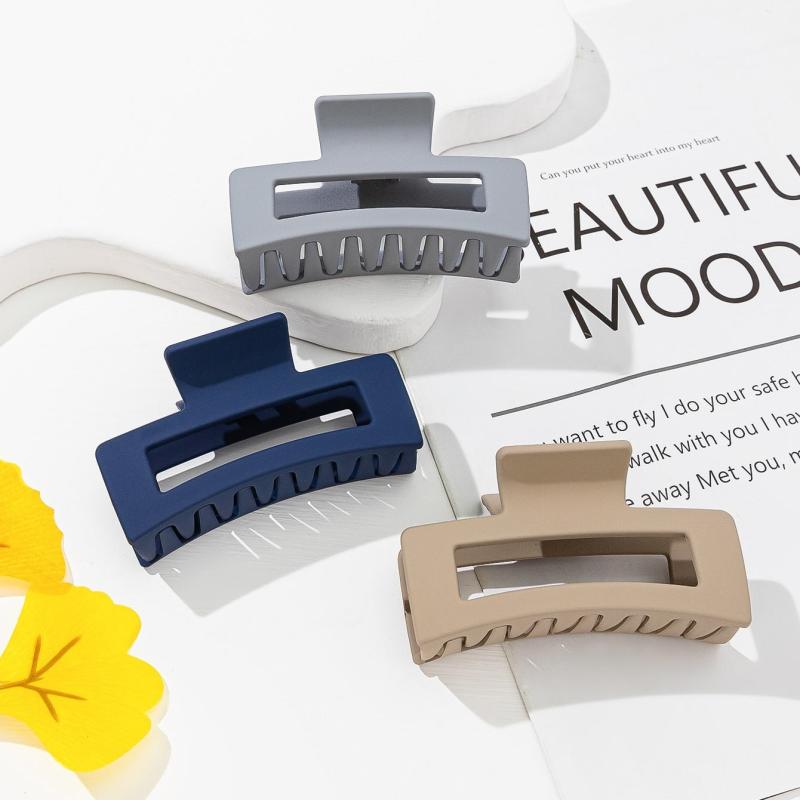 3pcs Matt Pastel Strong Claw Clip Set - Gift For Her - Minimalist