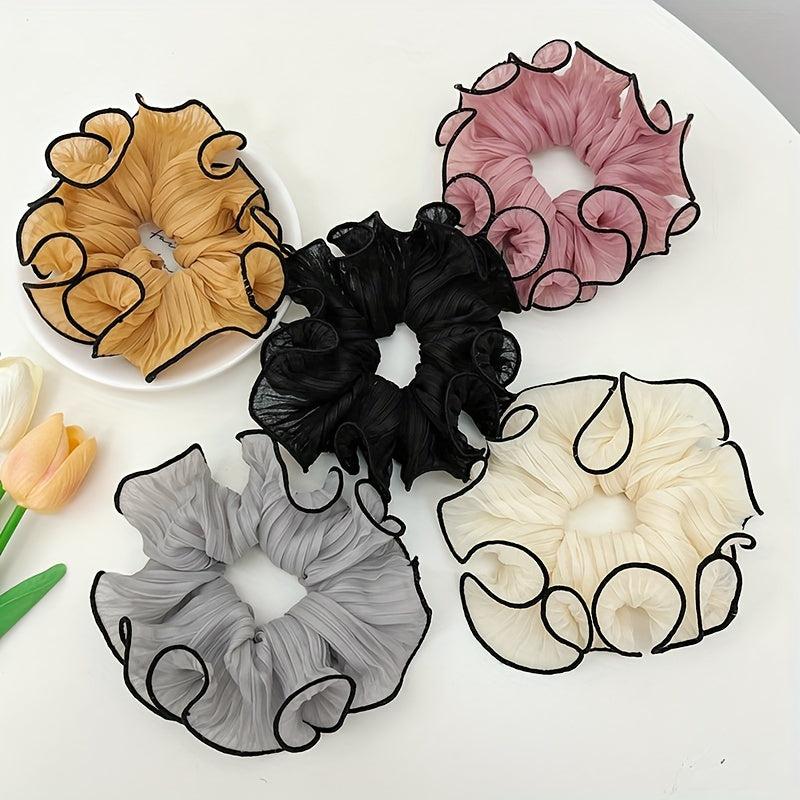 3pcs Large Scrunchie High Elastic Hair Rope Hair Rings Fabric