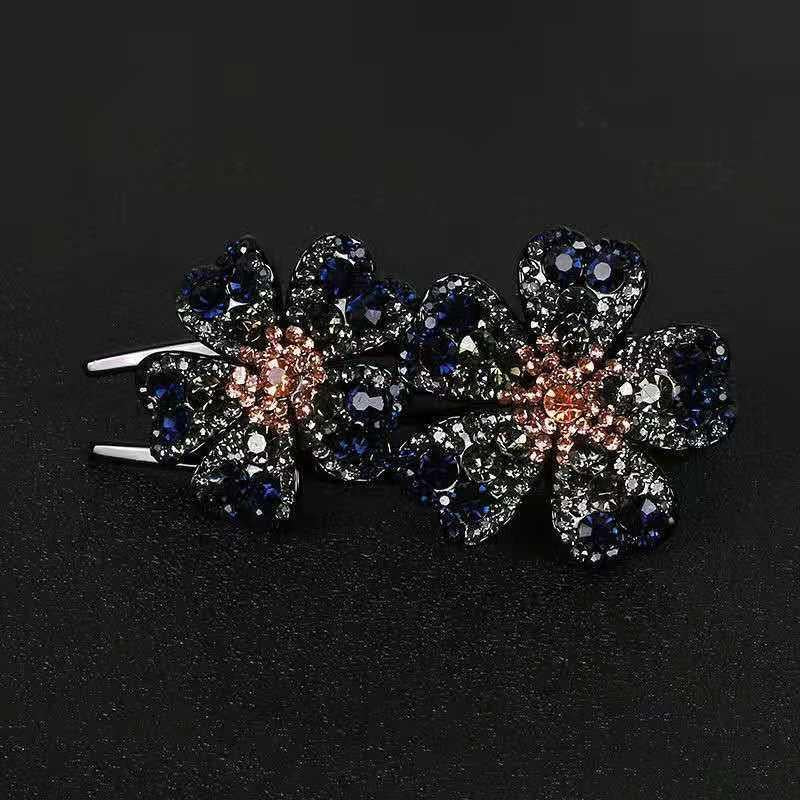Retro Rhinestone Hair Claw Clip Non Slip Strong Hold Grip