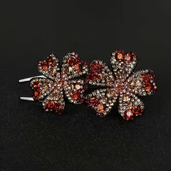 Retro Rhinestone Hair Claw Clip Non Slip Strong Hold Grip