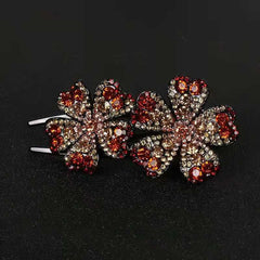 Retro Rhinestone Hair Claw Clip Non Slip Strong Hold Grip