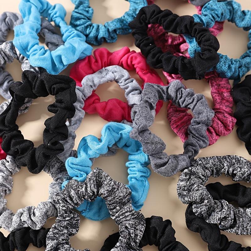6pcs Satin Elastic Hair Scrunchies Silk Hair Ties Ponytail Holders Women Girls