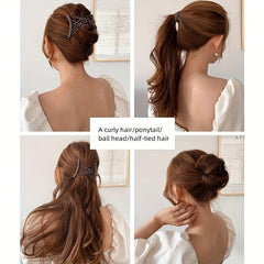 Double Side Hair Comb Hairdressing Ladies Beaded Headdress