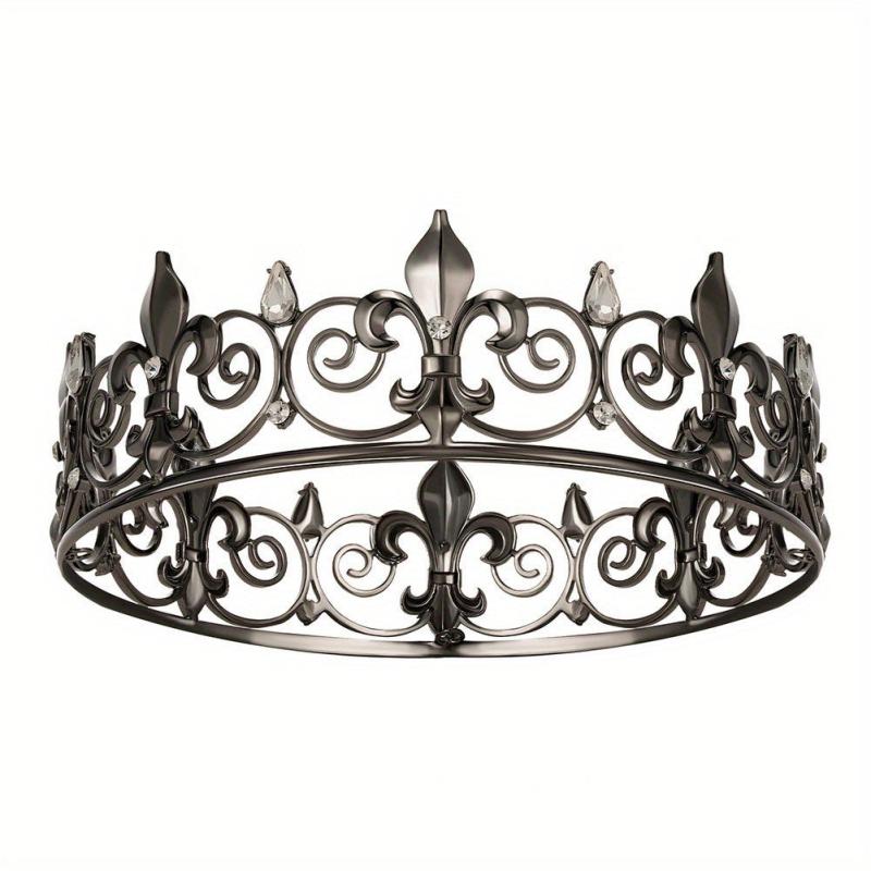 Crystal Crown Head Jewelry Queen Tiara Alloy Hair Band Prom Accessories