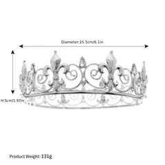Crystal Crown Head Jewelry Queen Tiara Alloy Hair Band Prom Accessories
