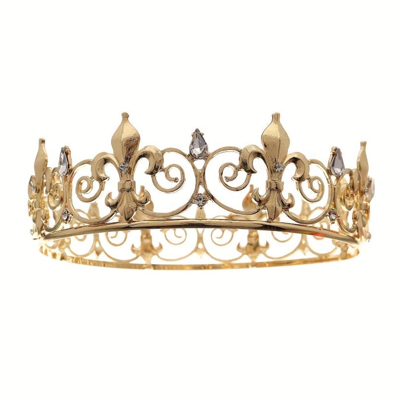 Crystal Crown Head Jewelry Queen Tiara Alloy Hair Band Prom Accessories