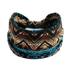Boho Workout Head Bands Women Elastic Non Slip Floral Hairbands