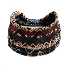 Boho Workout Head Bands Women Elastic Non Slip Floral Hairbands