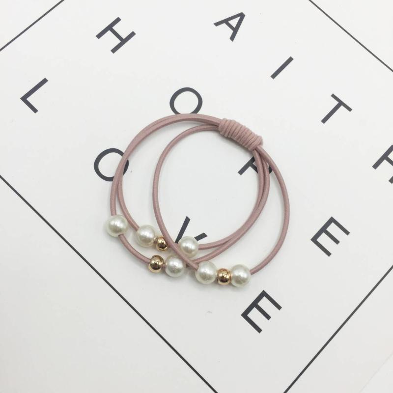 Pearl Elastic Hair Bands for Women - Beauty Care Hair Ties