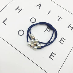 Pearl Elastic Hair Bands for Women - Beauty Care Hair Ties