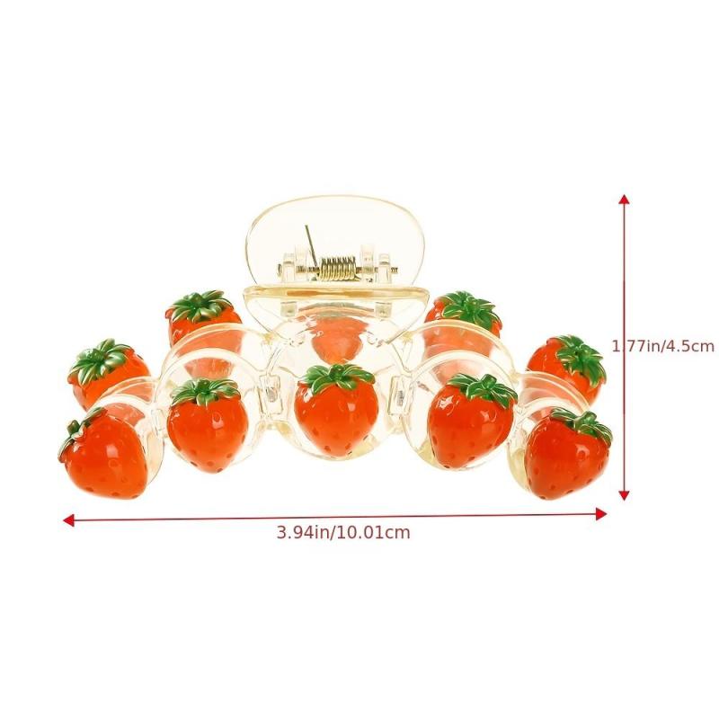Fruit Pattern Large Hair Claw Acrylic Hair Accessories