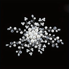 Faux Pearl Crystal Hair Comb Women's Hair Accessory