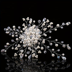 Faux Pearl Crystal Hair Comb Women's Hair Accessory