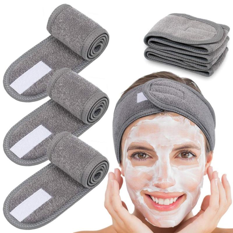 Adjustable Stretch Facial Spa Headband Makeup Shower Bath Wrap Towel