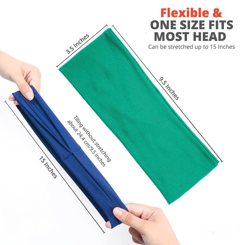 Soft Fabric Hair Bands Elastic Sweat Band Boho Headbands