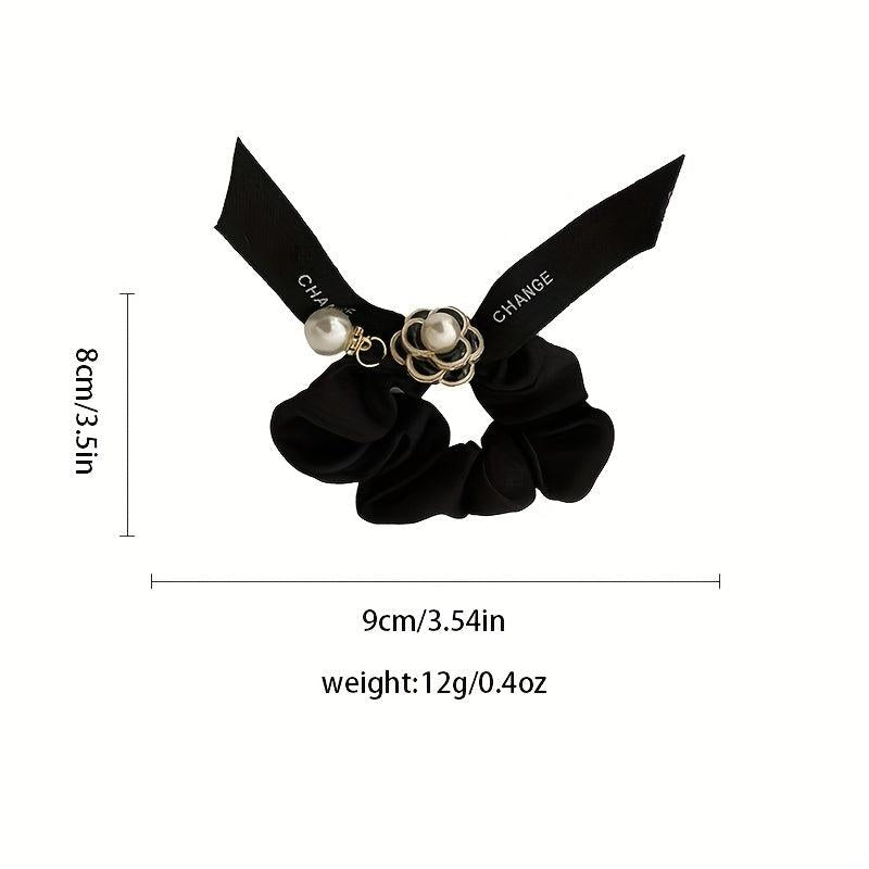 Camellia Hair Tie French Retro Ponytail Hair Rope