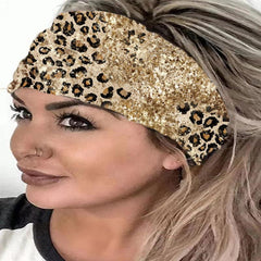 Heart Pattern Seamless Sports Hair Band Bohemian Style Elastic Knot